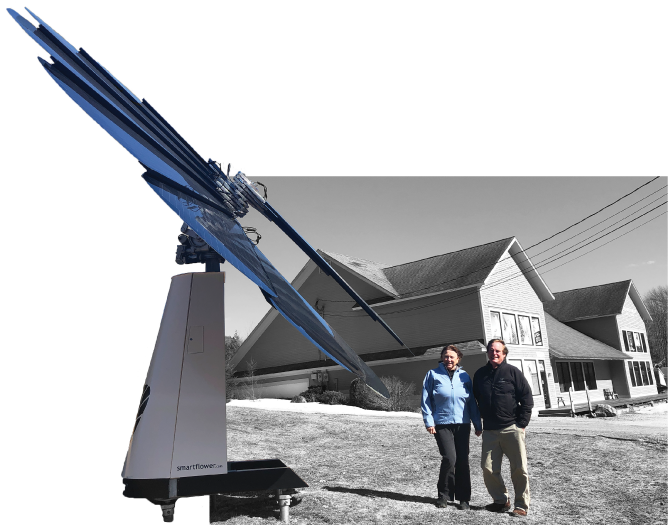 SmartFlower installed at Aspen East Killington VT